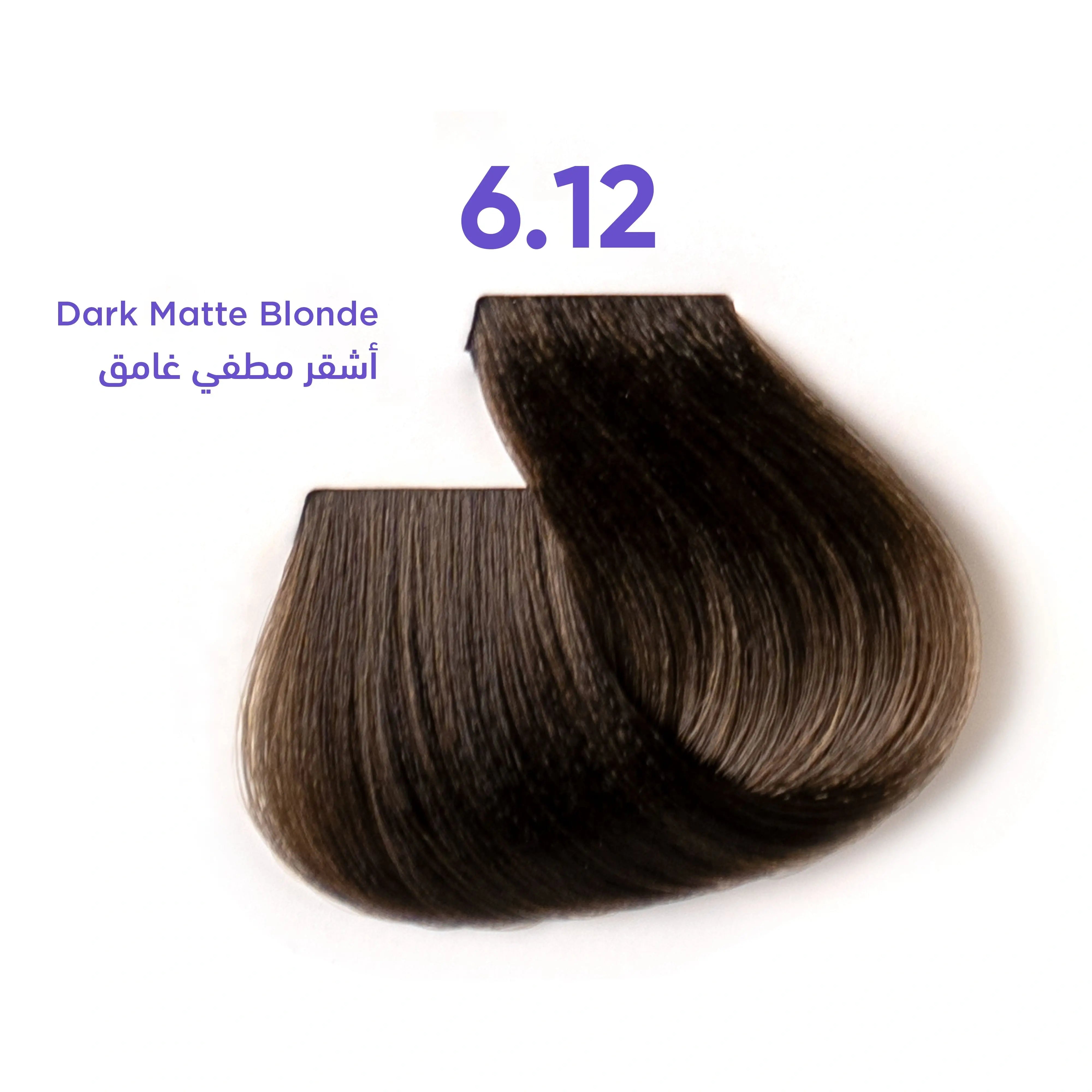 洋書 VIEW ON COLOUR 6 1B Hair Dye #6.12 Dark Matte Blonde – ONEB Cosmetics